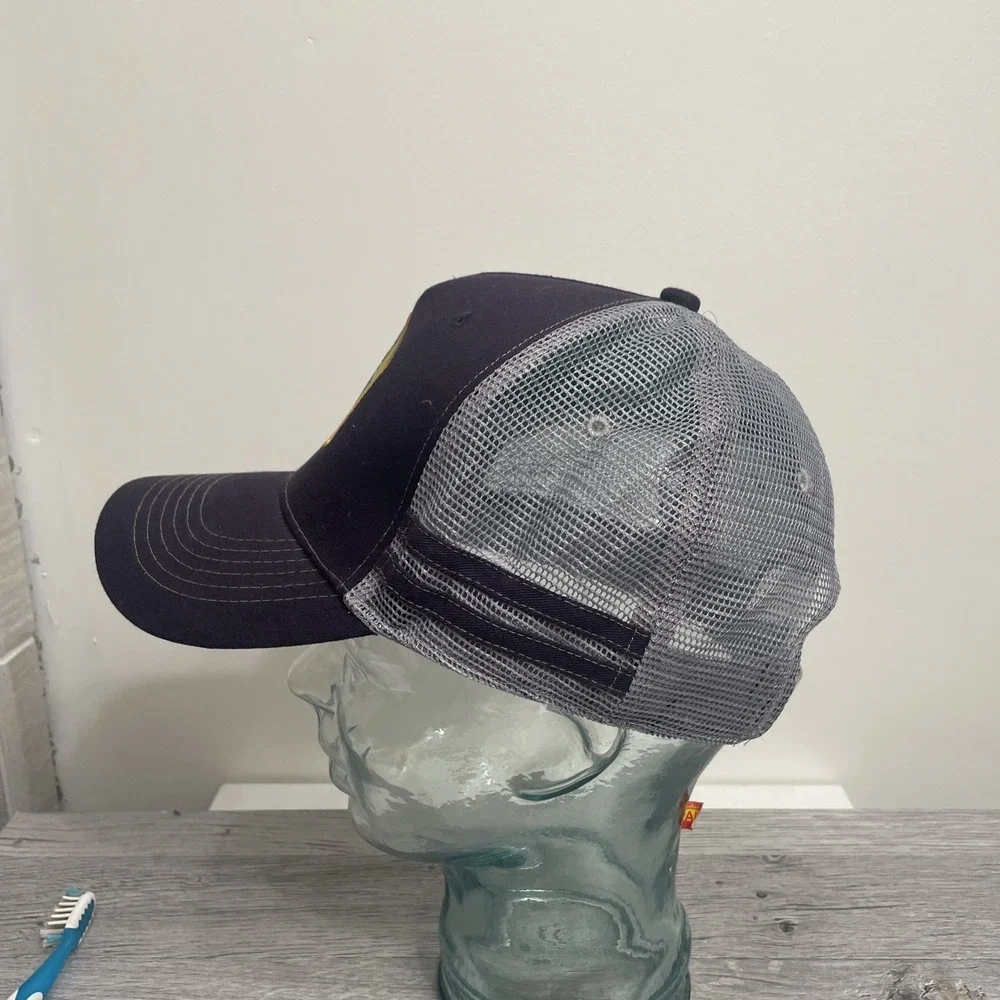Richmond beer Trail Rva trucker hat with Hook & Loop‎  Dark Blue And Gray